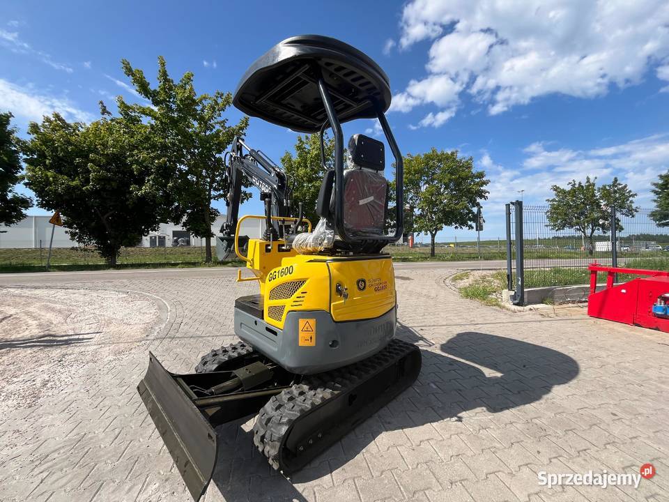 Minikoparka Gunter Grossmann GG1600 silnik Poznań