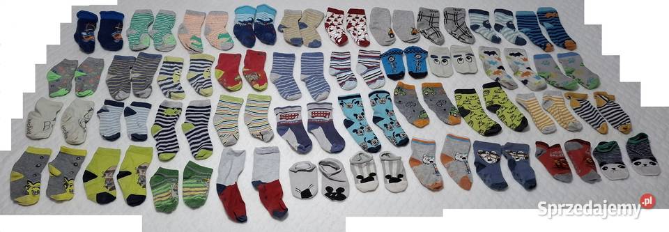 Skarpety dziecięce chłopięce mix 48 lat 40 par Bielizna śląskie sprzedam