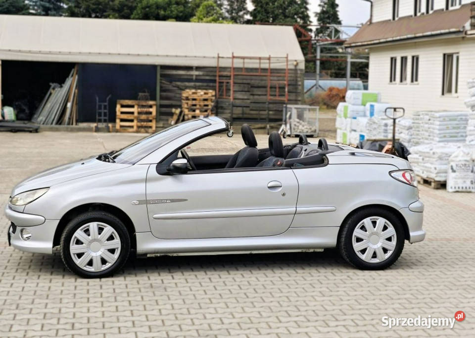 Peugeot 206 CC Klima Cabrio srebrny Nowy Sącz
