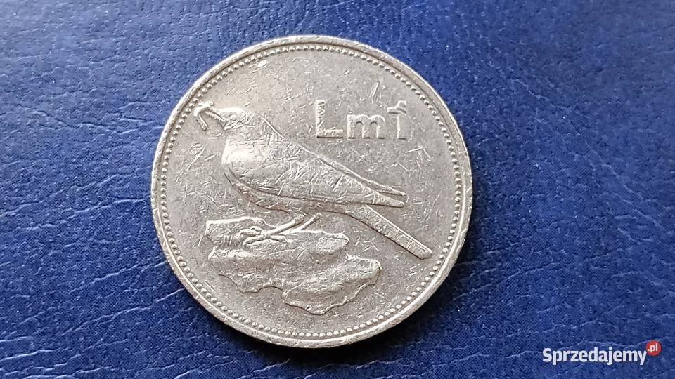 Stare monety 1 lira 1986 Malta Lesko