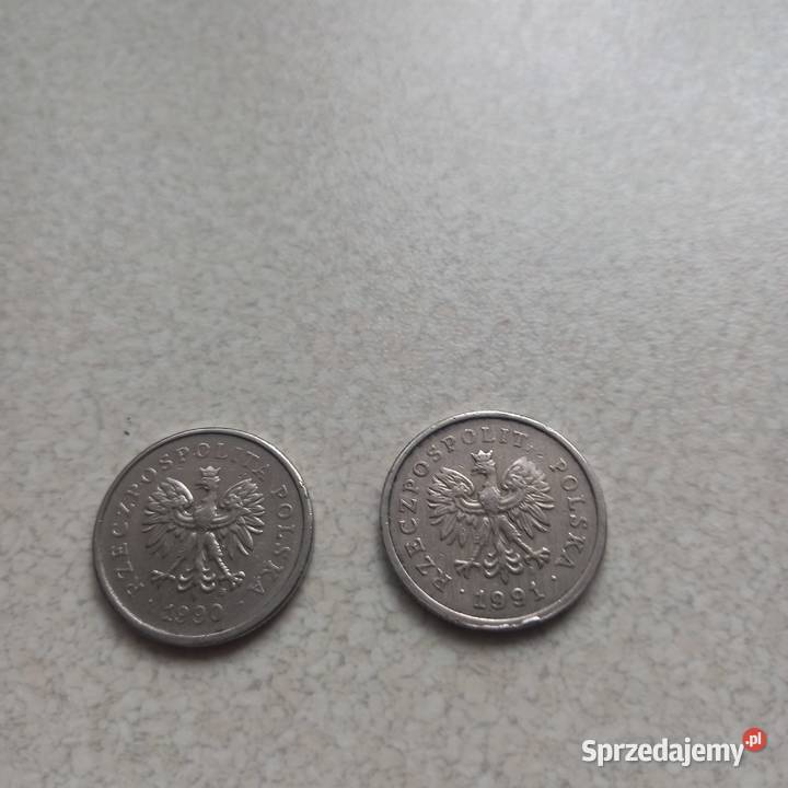 Monety 1zl z 1990 i z 1991r mazowieckie Mrozy