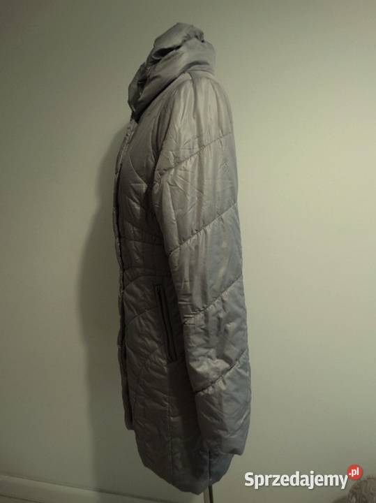 Kurtka Płaszcz Modny Beżowy Kolor Ocieplany Łomża