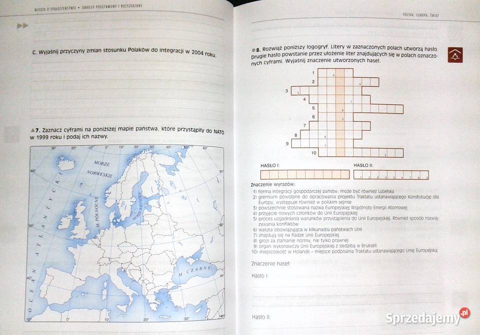Wiedza o społeczeństwie 1 Zeszyt ćwiczeń Rok wydania 2010 Chełm sprzedam