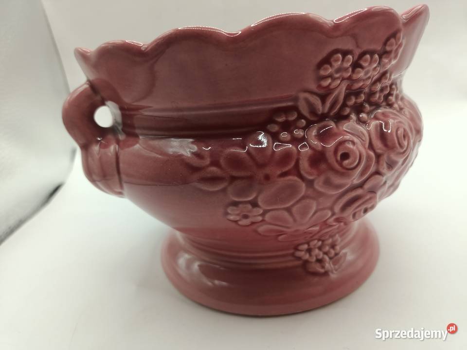 Doniczka osłonka różowa Szwecja Rosa lubelskie Zamość