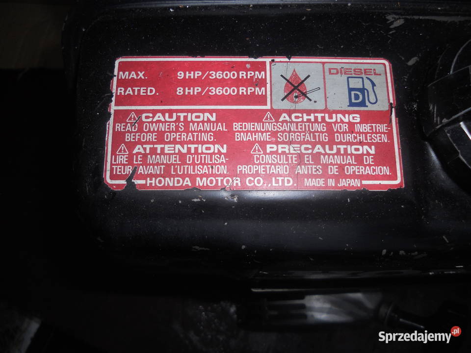 Honda GD 410 411 Silnik Spalinowy Diesla 2 Dębica sprzedam