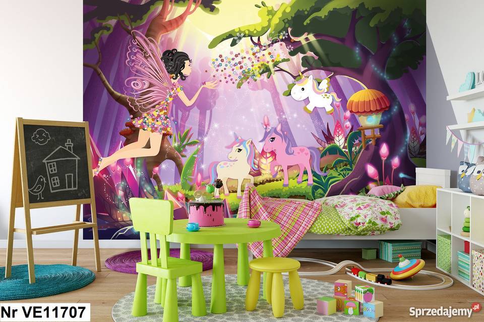 Tapeta fototapeta Jednorożce wróżki dziewczynki Leszno