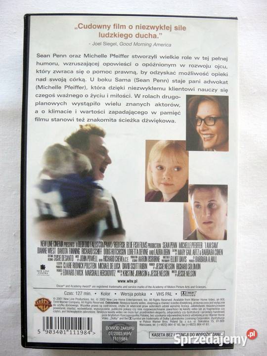 Sam I Am Sam kaseta video VHS unikat dramat Kielce