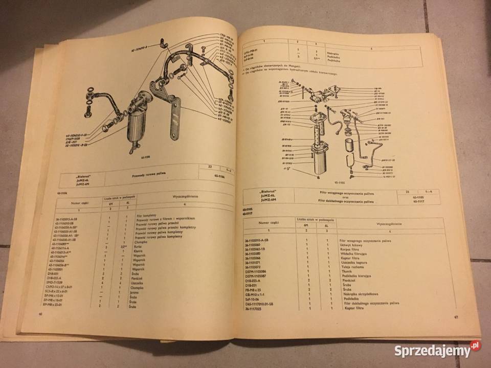 Unikatowy katalog części zamiennych do ciągnika Łęczyca