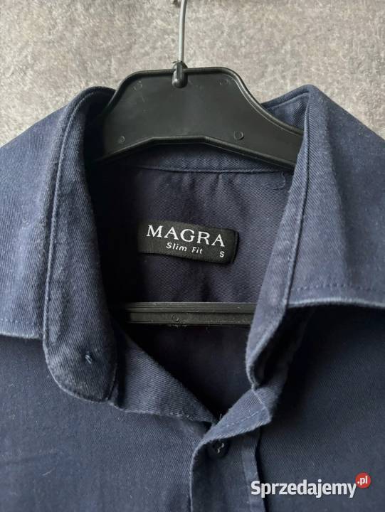 Granatowa koszula Magra Odzież wyjściowa Poznań