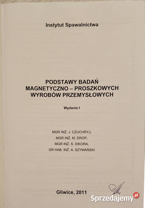 Podstawy badań penetracyjnych wyrobów Gorlice