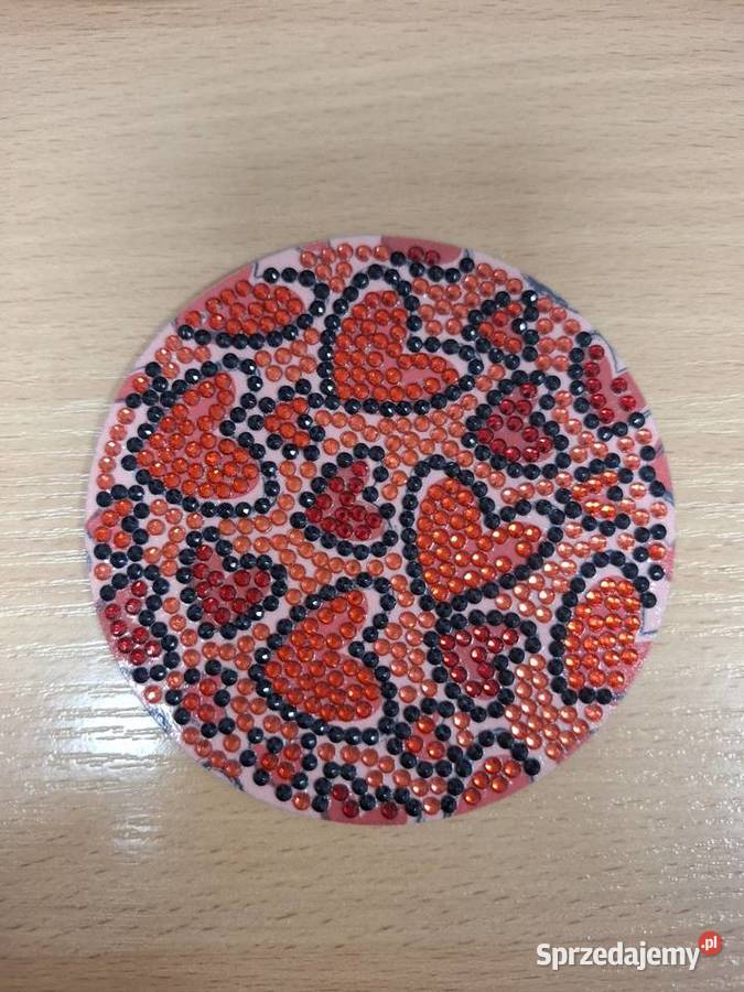 Podstawki pod kubki wyklejane diamencikami