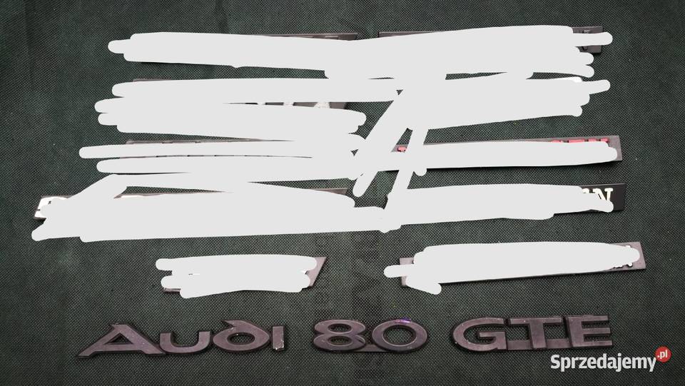Emblematy Audi 80 GTE b2 typ81 Emblematy