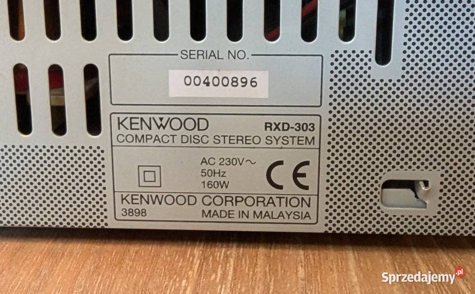 KENWOOD RXD303 kolumny LSN303 pilot RC553E CD