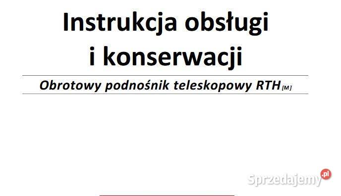 Magni RTH 518 521 523 526 624 530 535 instrukcja Książki i Podręczniki świętokrzyskie Kielce sprzedam
