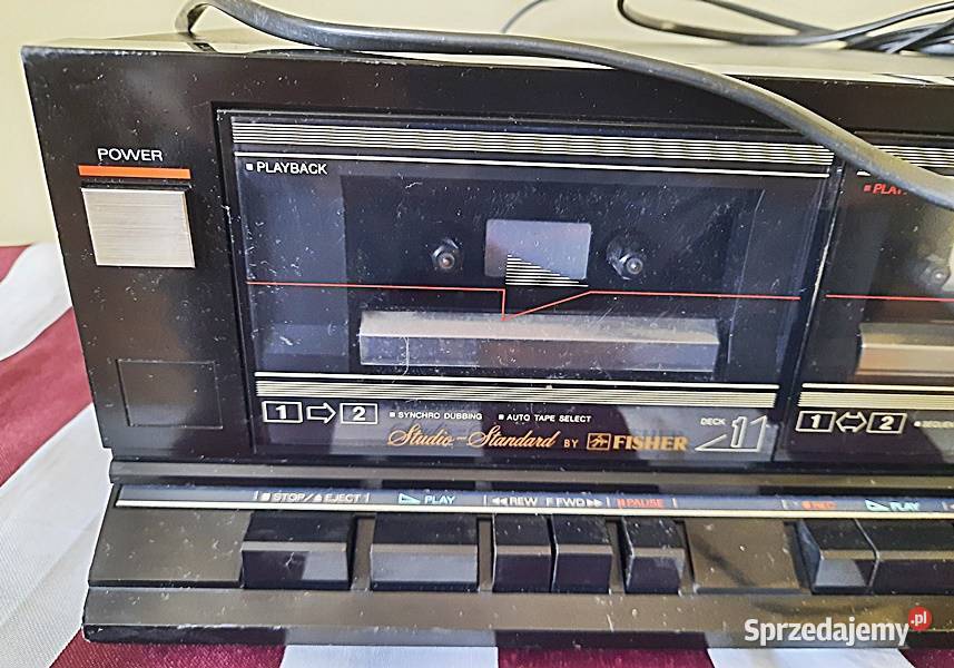 Magnetofon dwukasetowy Fisher CRW223 Elektronika sprzedam