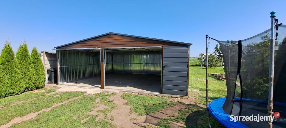 Garaż Blaszany ZŁOTY DĄB Garaże Wiaty HaleWIATA śląskie Żywiec