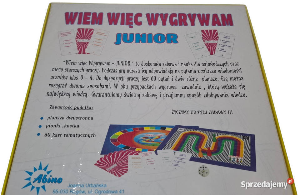 Wiem więc wygrywam Quiz edukacyjny Junior Albino Edukacyjne