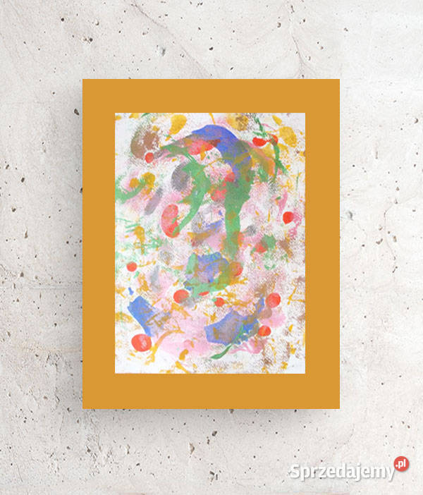 nowoczesny obraz malowany ręcznie abstrakcja Dom i Ogród Gdańsk