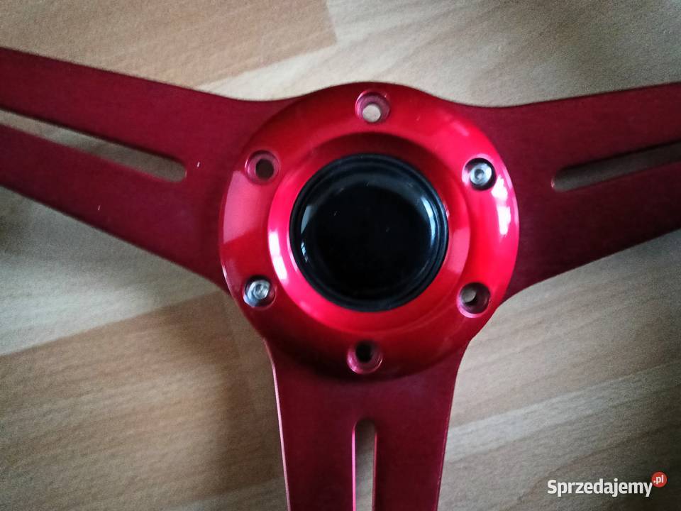 Kierownica czerwona sportowa 350mm Tarnobrzeg sprzedam