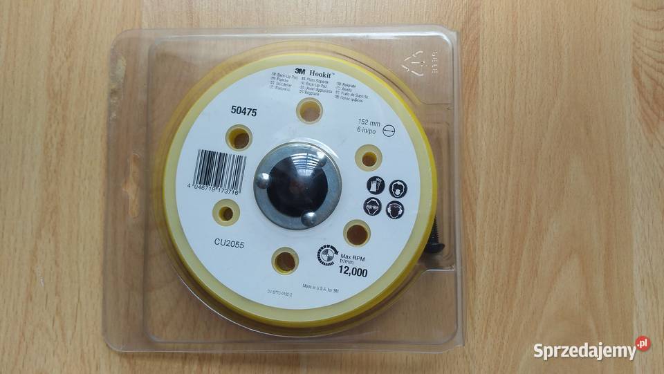 3M Podkładka BackUp Pad żółta 152mm M8 50475 Narzędzia Gorzów Wielkopolski sprzedam