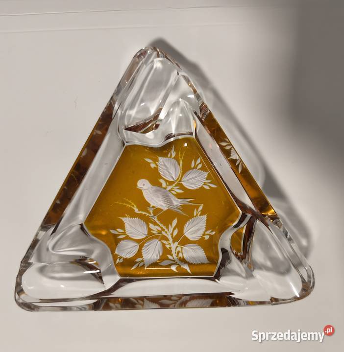 kryształowa popielniczka vintage Gdańsk