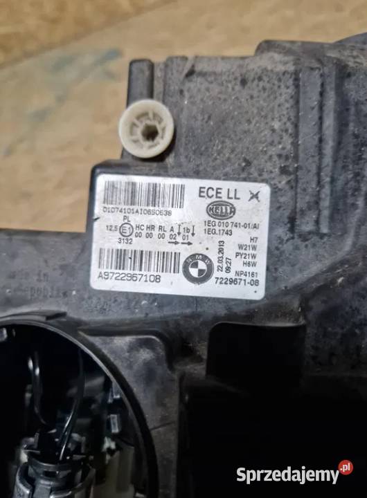 bmw f20 f21 Lampa reflektor lewy przód 7229671 dolnośląskie Złotoryja