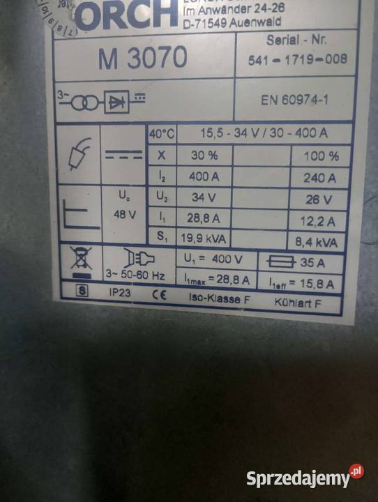 Spawarka lorch Pacanów sprzedam