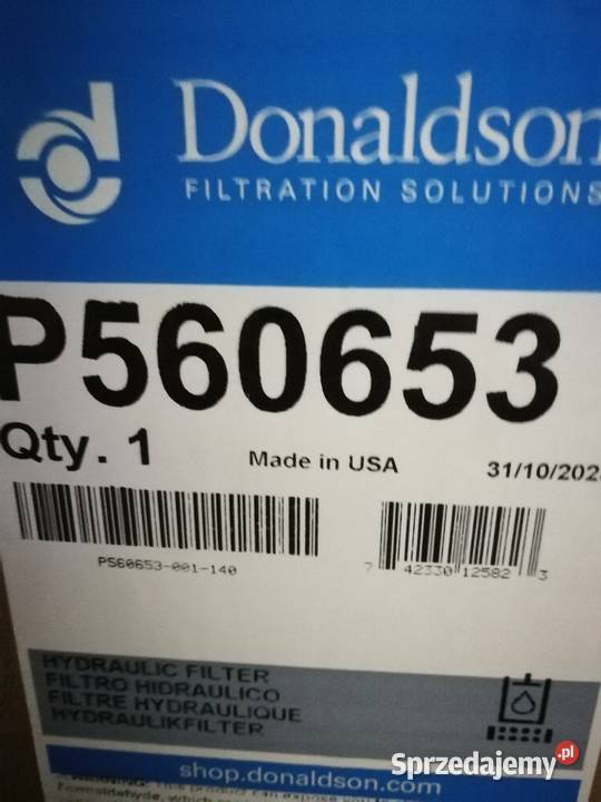 Filtr hydrauliki P560653 Szczecin sprzedam