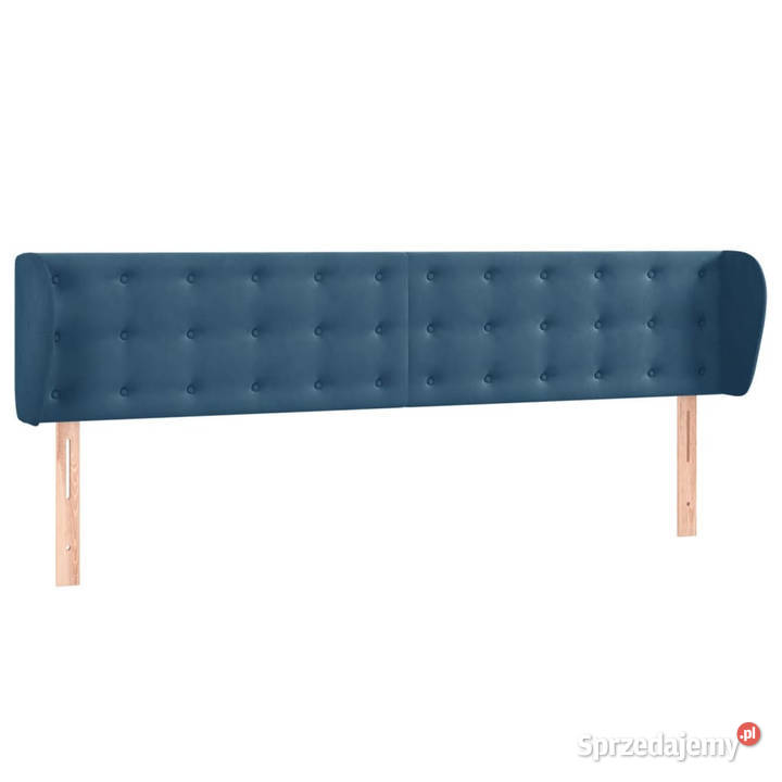 Zagłówek uszak ciemnoniebieski 183x23x7888 Meble sprzedam