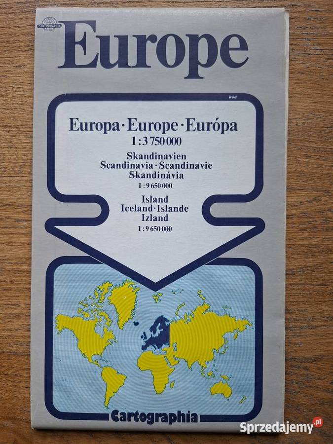 Europe Europa mapa 13 750 000 Cartographia sprzedam