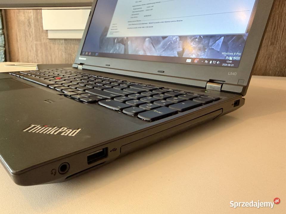 Lenovo ThinkPad L540 i54300M 8GB SSD 120GB FV 23 IBM/Lenovo Wrocław sprzedam