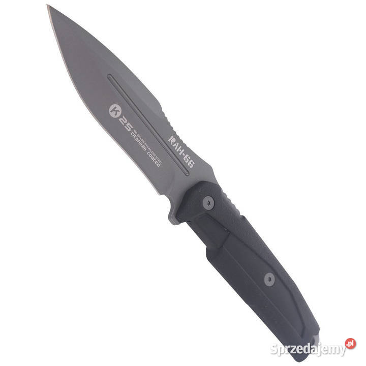 Nóż K25 RAH66 Black Rubber Titanium Coated 32499 Warszawa