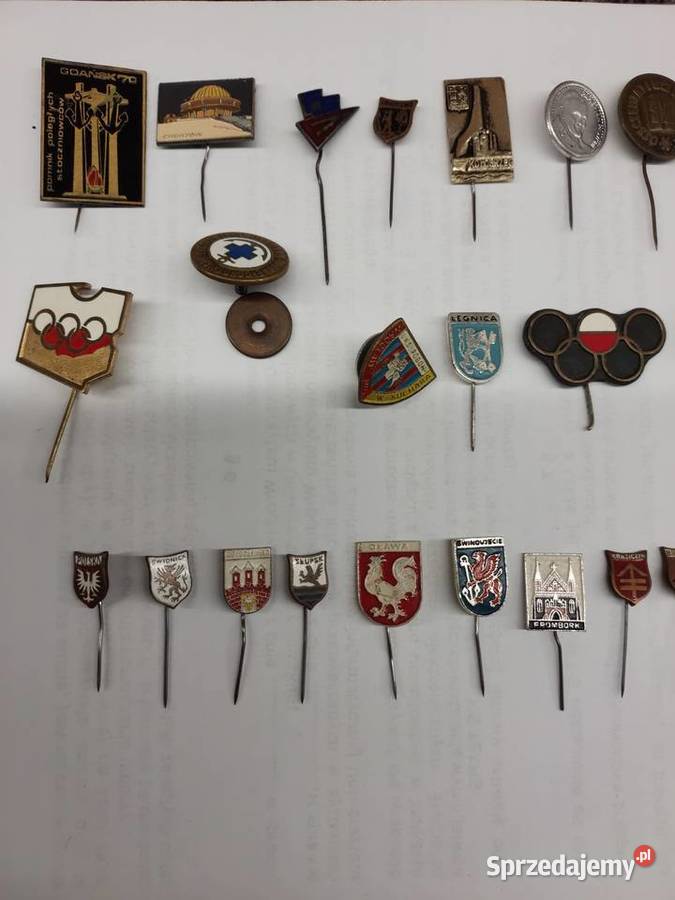 Stare odznaki przypinki wpinki 37 dolnośląskie Wrocław