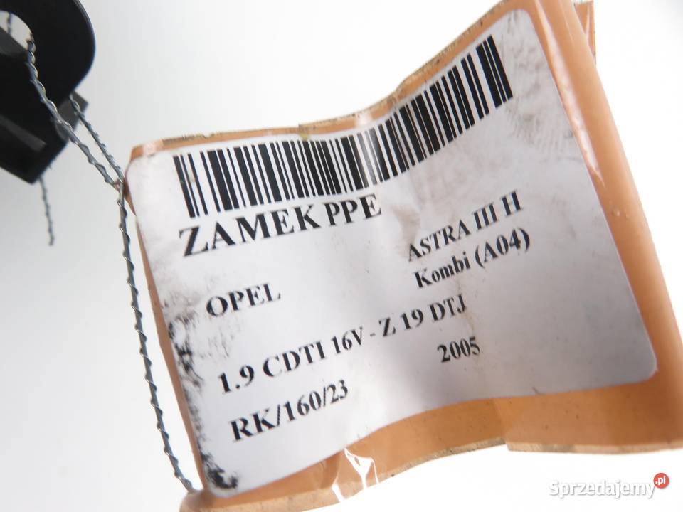 ZAMEK PRAWY PRZEDNI OPEL ASTRA III H 13128112