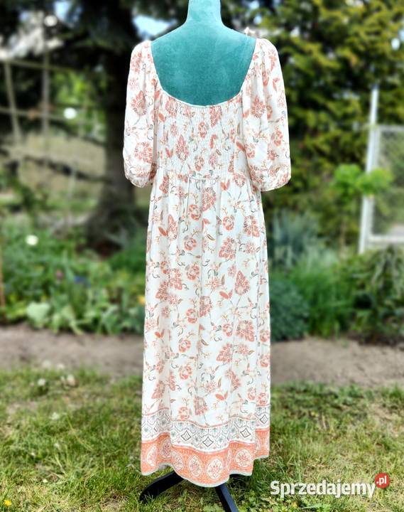 Długa sukienka maxi FF 48 4XL boho bohemian Szczecin