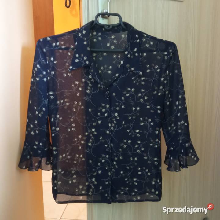 Elegancka bluzka damska z żorżety r 3638 Kwiatki Koszalin
