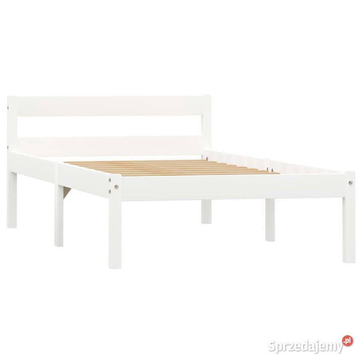 vidaXL Rama łóżka biała lite drewno 283184 mazowieckie Warszawa