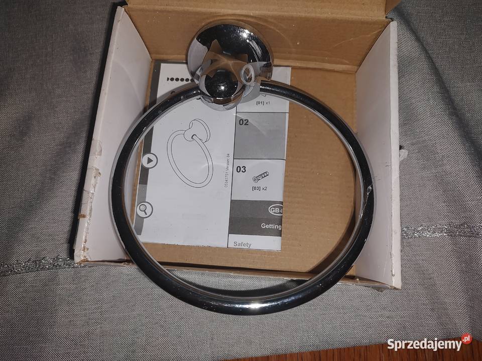 Wieszak łazienkowy na ręczniki owalny Końskie