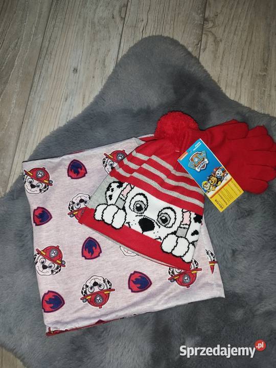Psi Patrol zimowy komplet dzieci czapka komin Warszawa