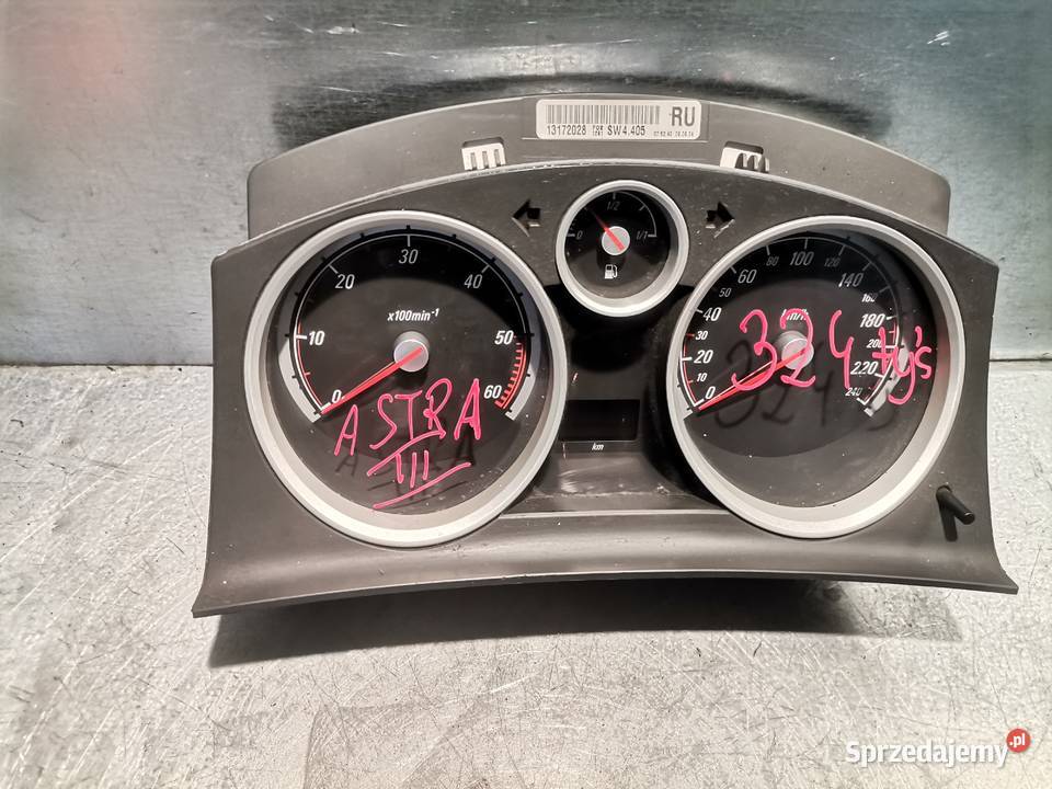 LICZNIK ASTRA H 19 CDTI 13172028 Rok produkcji 2004 małopolskie Nowy Sącz