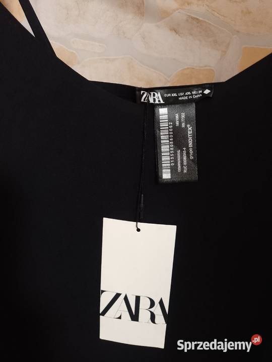 44XXL ZARA Ekskluzywna czarna halka modelująca z