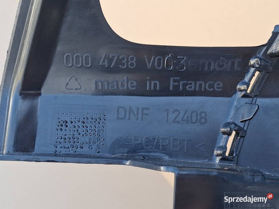 SMART FORTWO 450 BŁOTNIK PRAWY PRZÓD PRZEDNI lubuskie