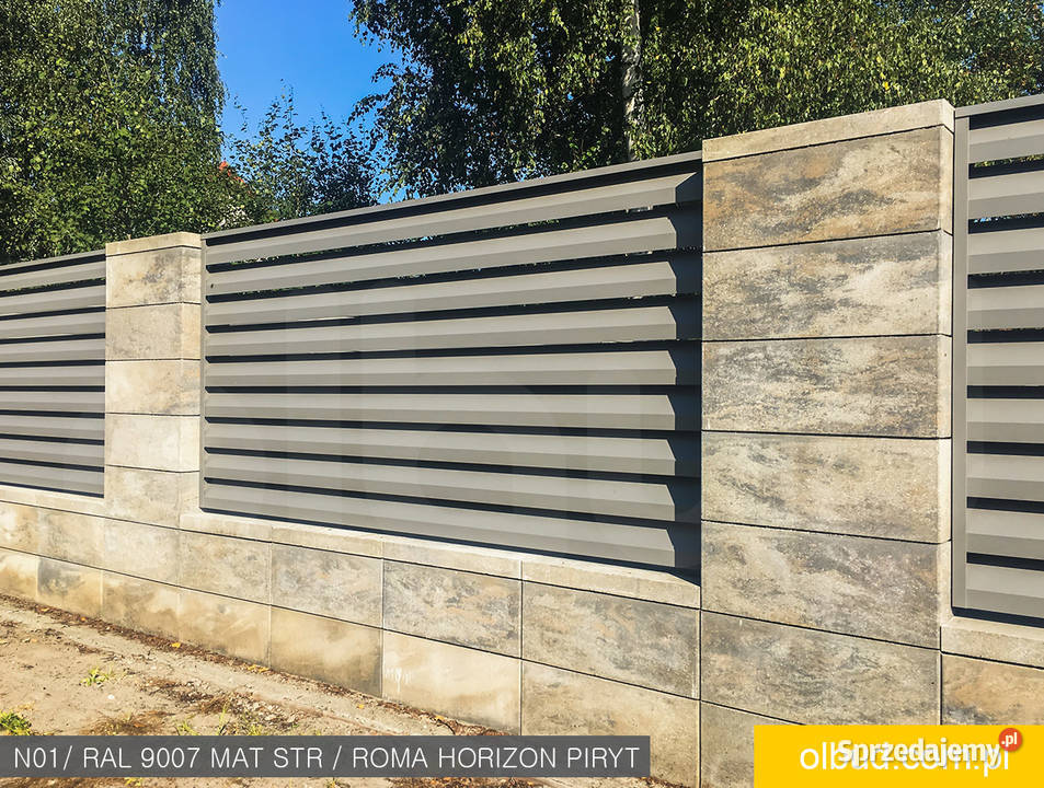 Żaluzja ogrodzenie aluminiowe nowoczesne N01 pomorskie Tczew