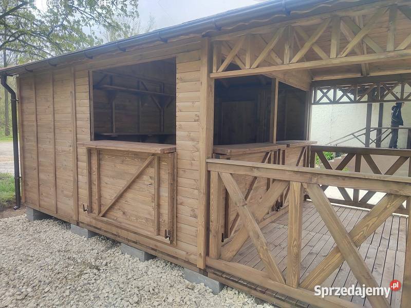 DOMEK HANDLOWY 7 DREWNIANY KIOSK SKLEPIK Architektura ogrodowa Parzymiechy