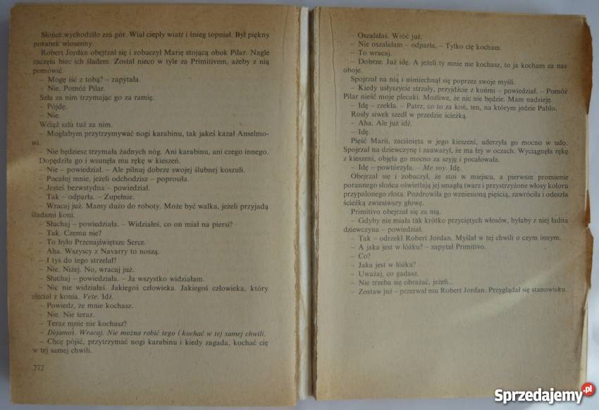 KOMU BIJE DZWON HEMINGWAY ERNEST Warszawa