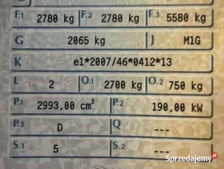 BMW X6 30 d XDrive na częśći Szczecin