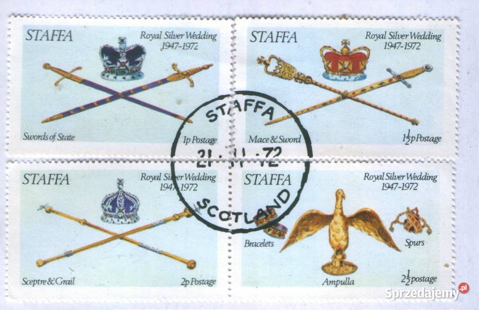 Nalepki nie pocztowe Szkocja Filatelistyka Gliwice