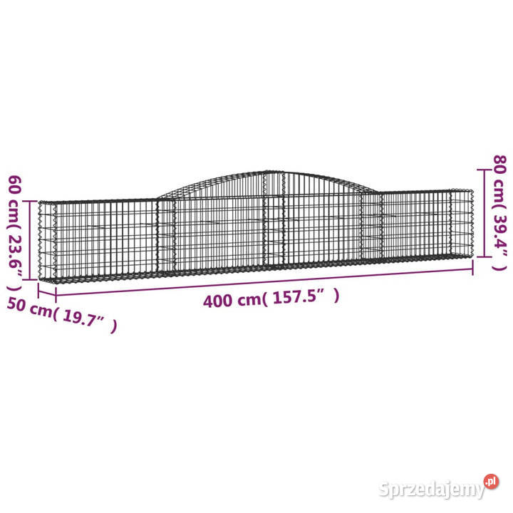 Kosze gabionowe 4 400x50x6080 galwanizowane Pozostałe Pozostałe Warszawa