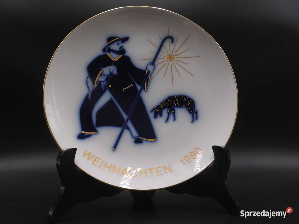 Talerz KPM Weihnachten 1980 Porcelana i szkło wielkopolskie Raszków