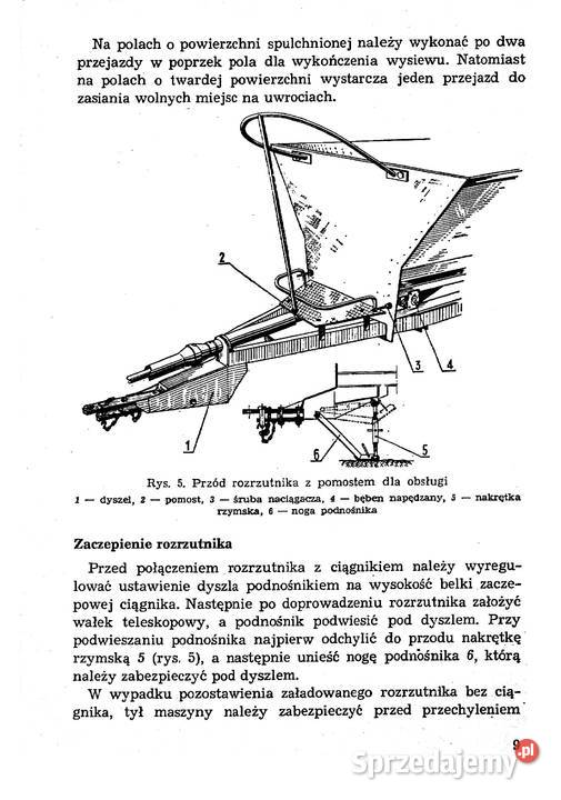 Rozrzutnik wapna N00902 PIAST instrukcja i Stalowa Wola